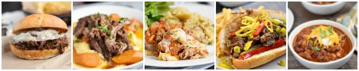 Instant Pot Beef Recipes Collage