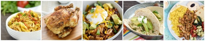 Instant Pot Chicken Recipes Collage