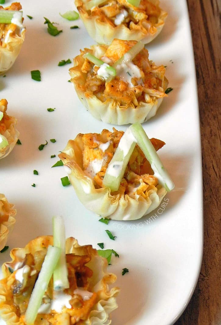 These Buffalo Chicken Bites are ready in 15 minutes and only have 5 ingredients! cookingwithcurls