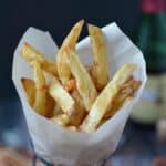 These Homemade French Fries are crispy on the outside and tender on the inside! cookingwithcurls.com